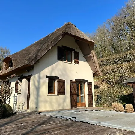 Chaumiere Normande Avec Piscine Naturelle Vakantiehuis Saint-Martin-Saint-Firmin