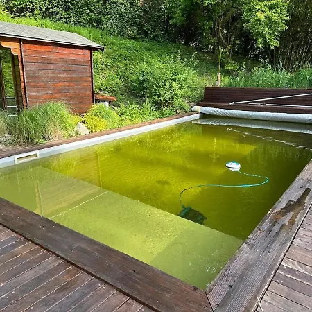 Chaumiere Normande Avec Piscine Naturelle Vakantiehuis Saint-Martin-Saint-Firmin