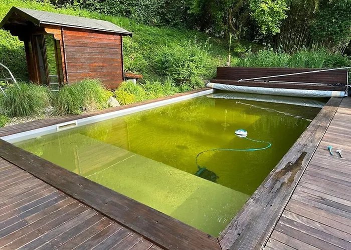 Chaumiere Normande Avec Piscine Naturelle Holiday home Saint-Martin-Saint-Firmin